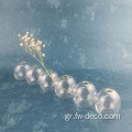 Caterpillar 6-Bulb Confered Glass Vase